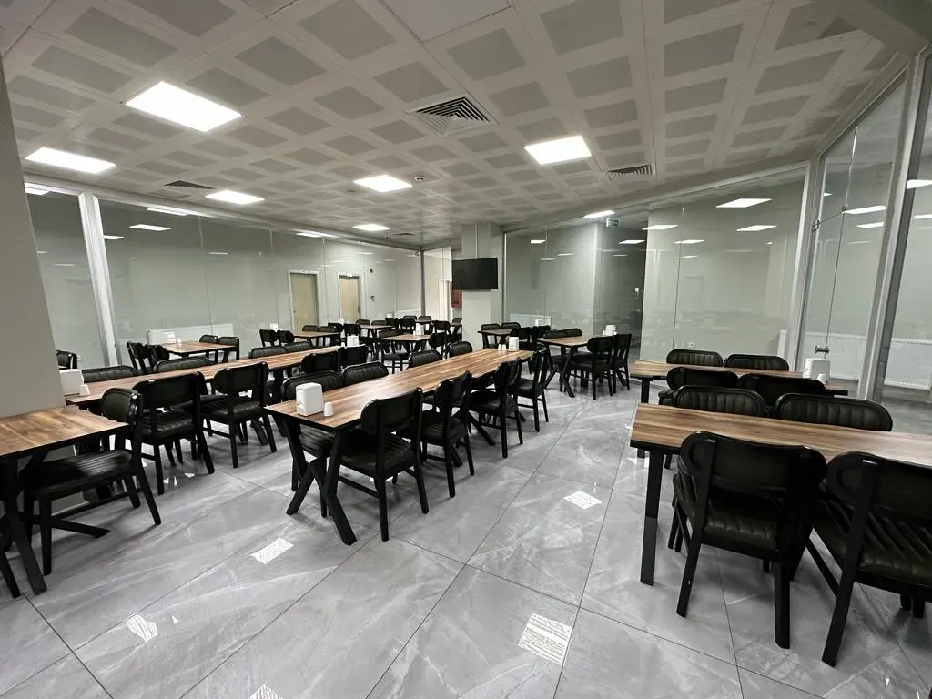 Shared dining and study hall for students