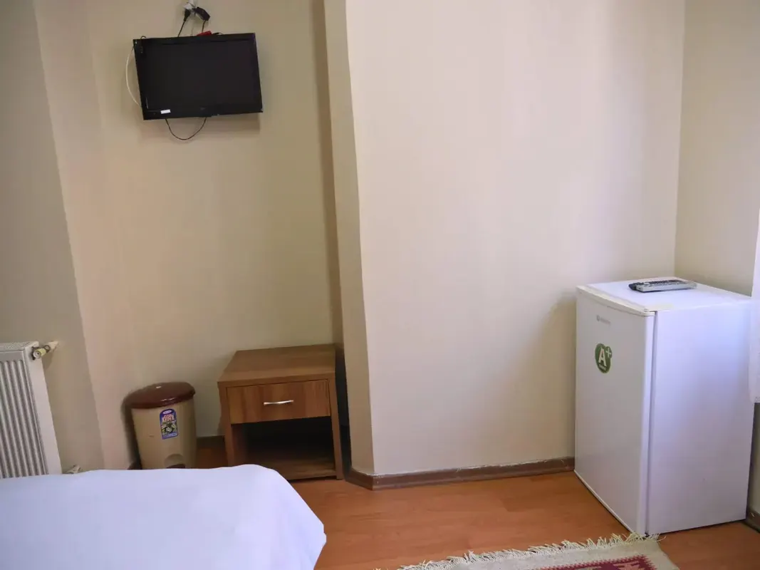 Room equipment includes refrigerator, TV, and independent wardrobe for each person